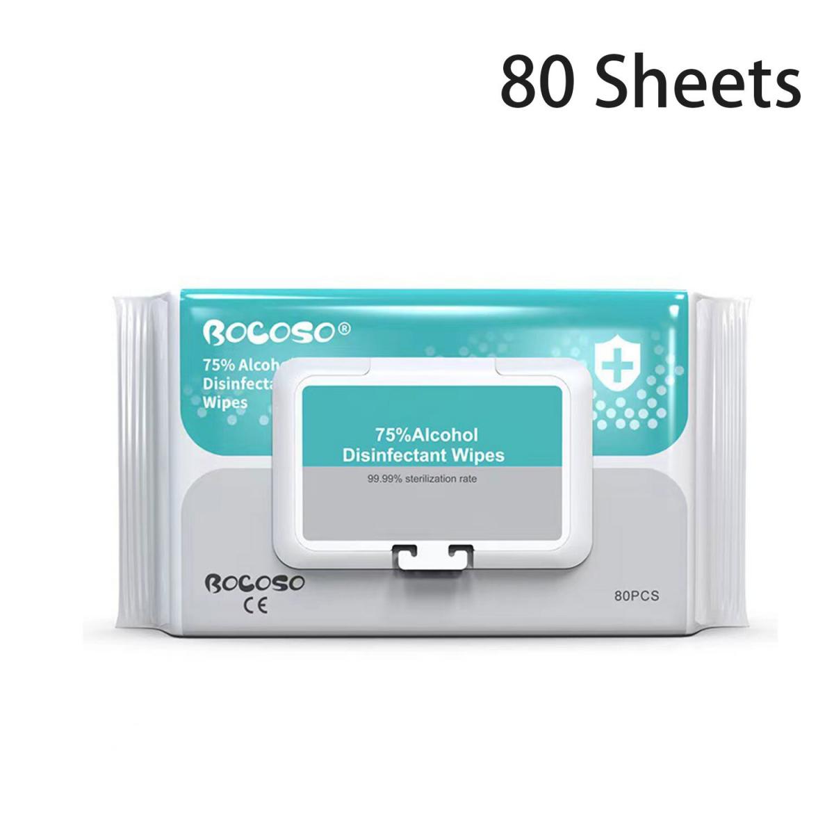 BOCOSO殺菌消毒99.99% 濕紙巾 加厚带蓋殺菌衛生濕巾(80片)
